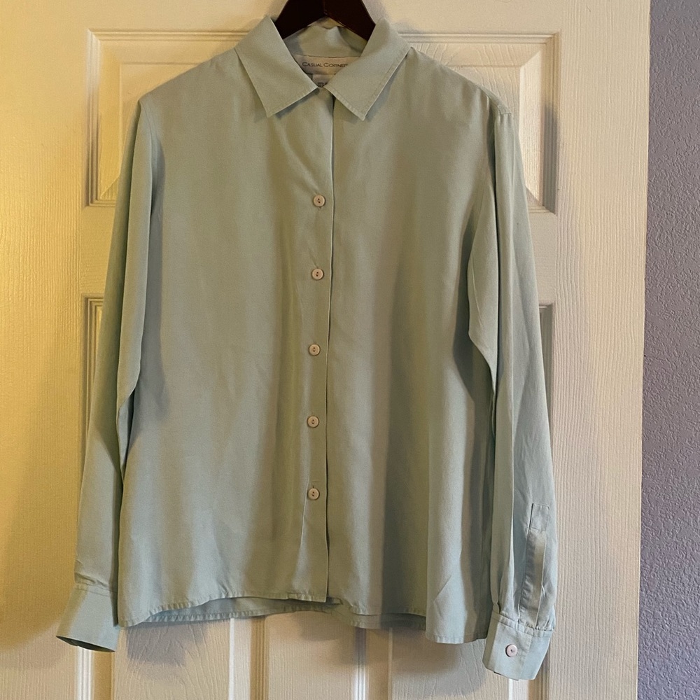 silk button up